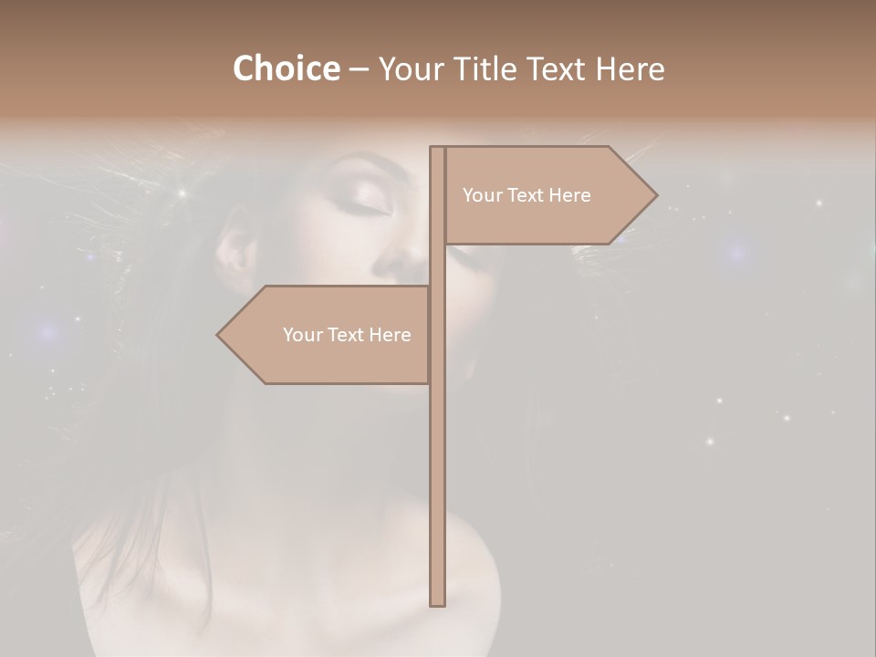 Sensuality Black Beautiful PowerPoint Template