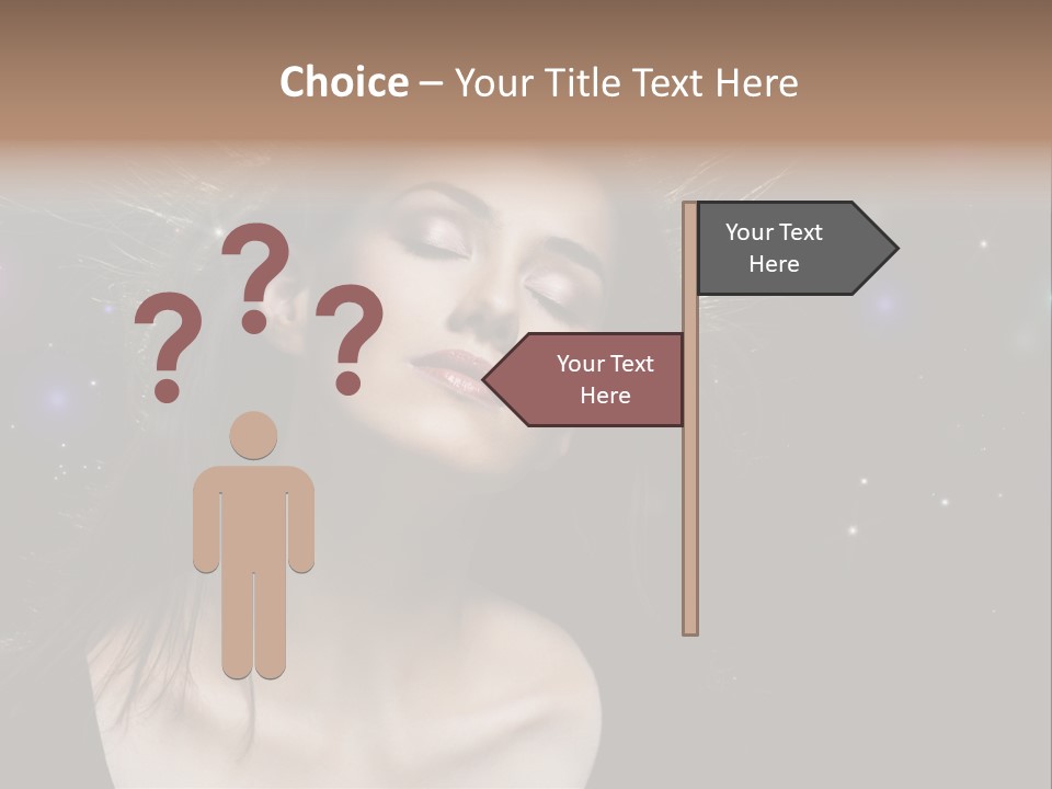 Sensuality Black Beautiful PowerPoint Template