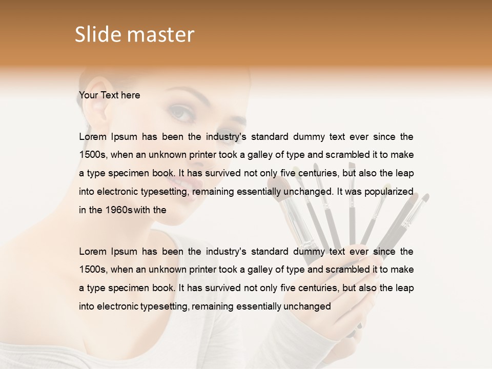 Hand Fashion Close Up PowerPoint Template