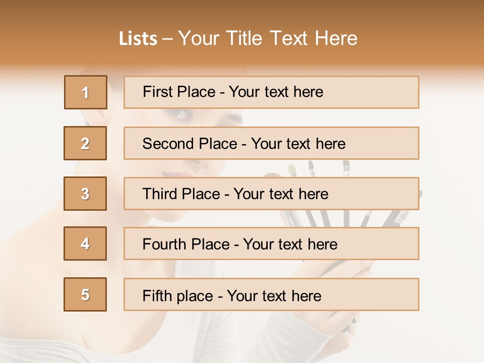 Hand Fashion Close Up PowerPoint Template
