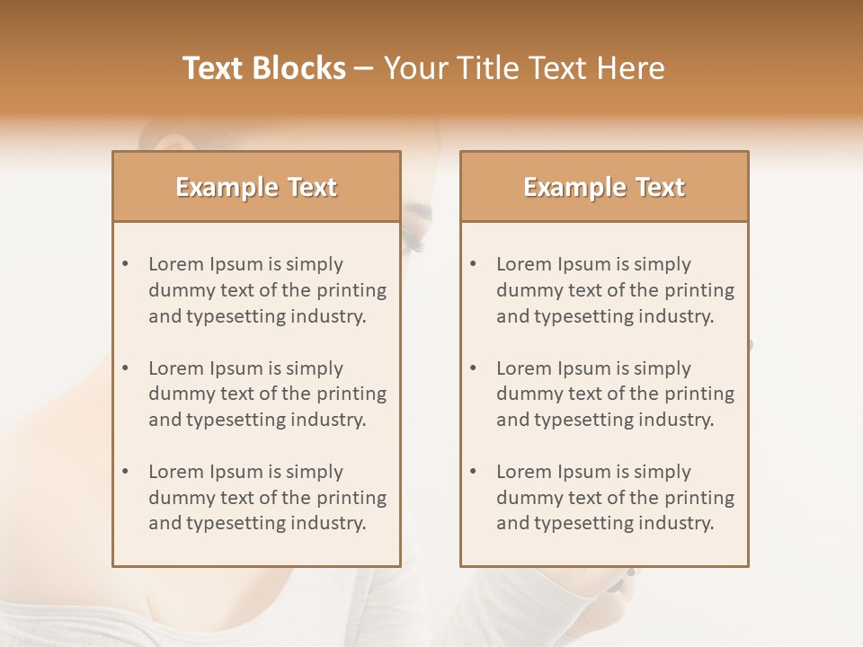Hand Fashion Close Up PowerPoint Template