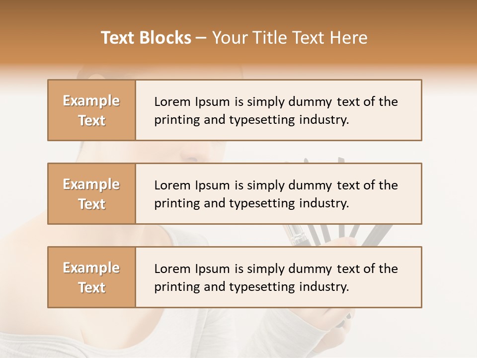Hand Fashion Close Up PowerPoint Template