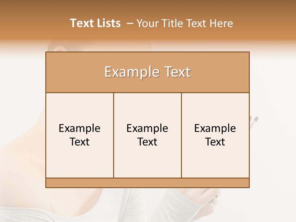 Hand Fashion Close Up PowerPoint Template