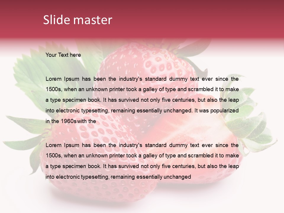 Food Red Health PowerPoint Template
