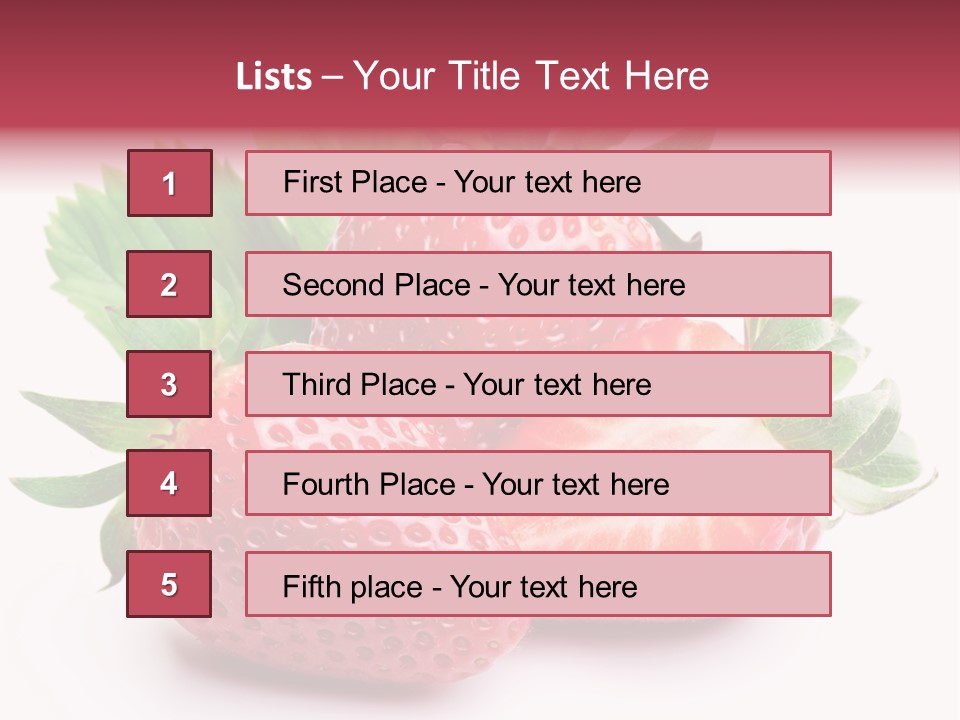 Food Red Health PowerPoint Template