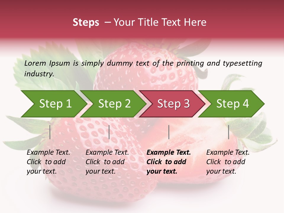 Food Red Health PowerPoint Template