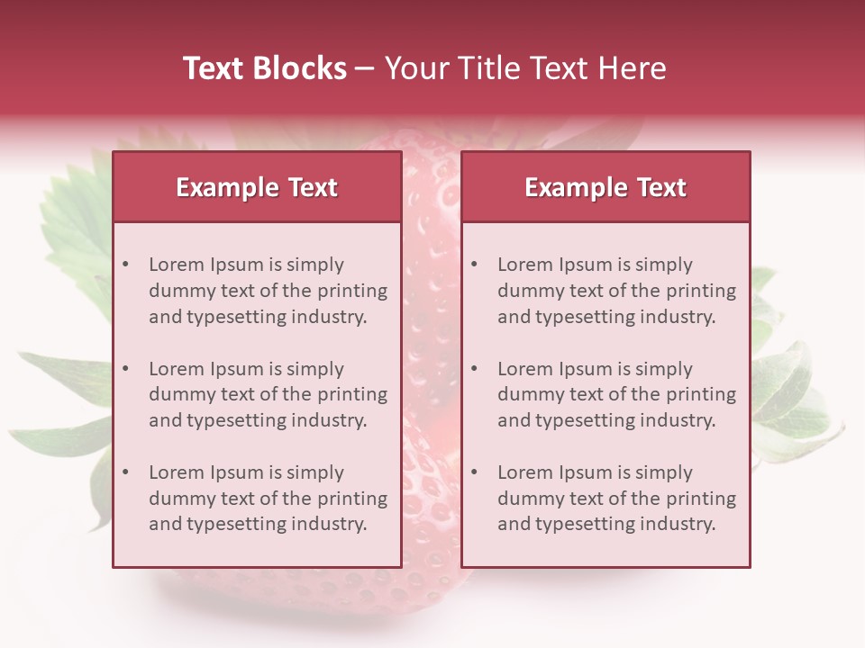 Food Red Health PowerPoint Template