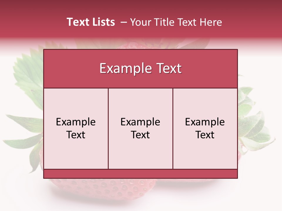 Food Red Health PowerPoint Template