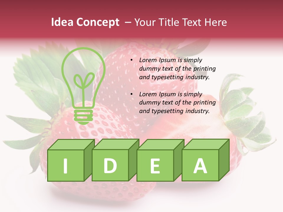 Food Red Health PowerPoint Template