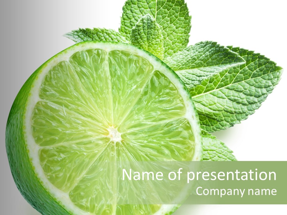 Fresh Tropical Macro PowerPoint Template