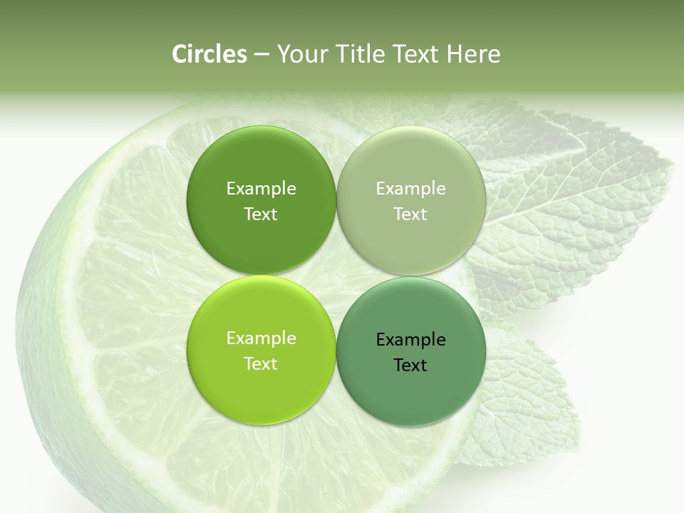 Fresh Tropical Macro PowerPoint Template