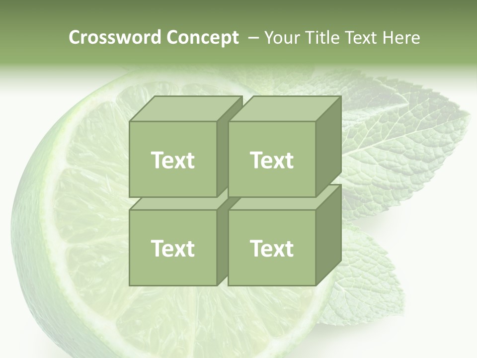 Fresh Tropical Macro PowerPoint Template