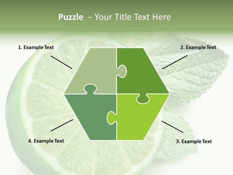 Fresh Tropical Macro PowerPoint Template