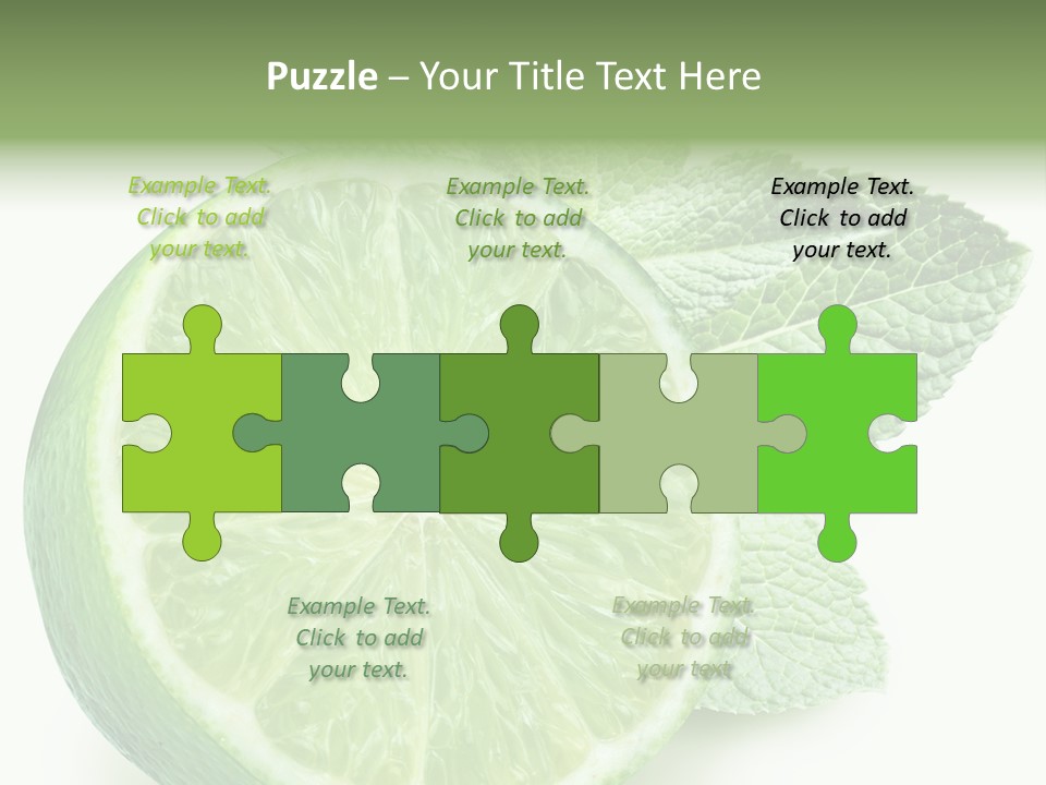 Fresh Tropical Macro PowerPoint Template