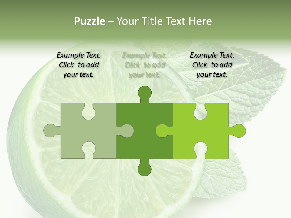 Fresh Tropical Macro PowerPoint Template