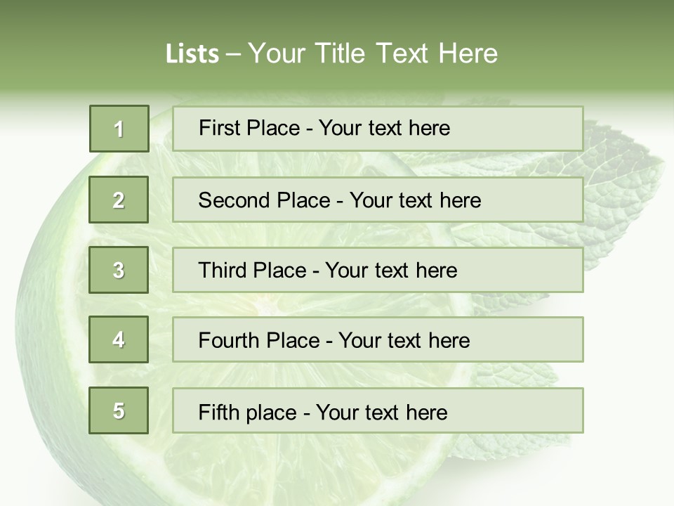 Fresh Tropical Macro PowerPoint Template