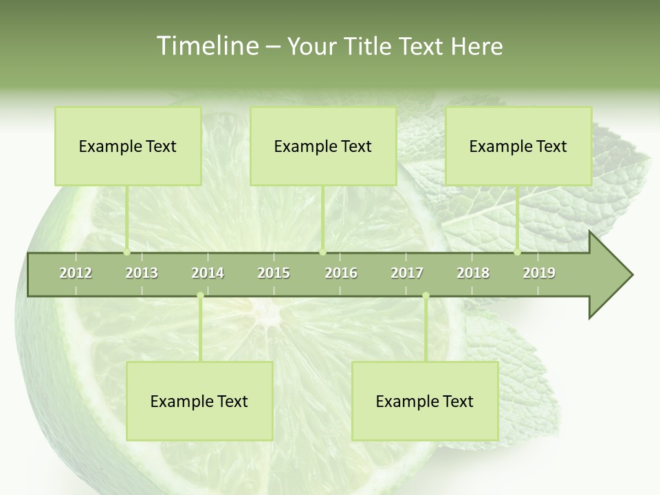 Fresh Tropical Macro PowerPoint Template