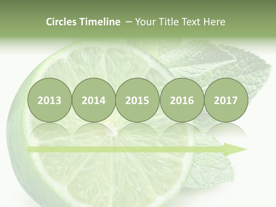 Fresh Tropical Macro PowerPoint Template