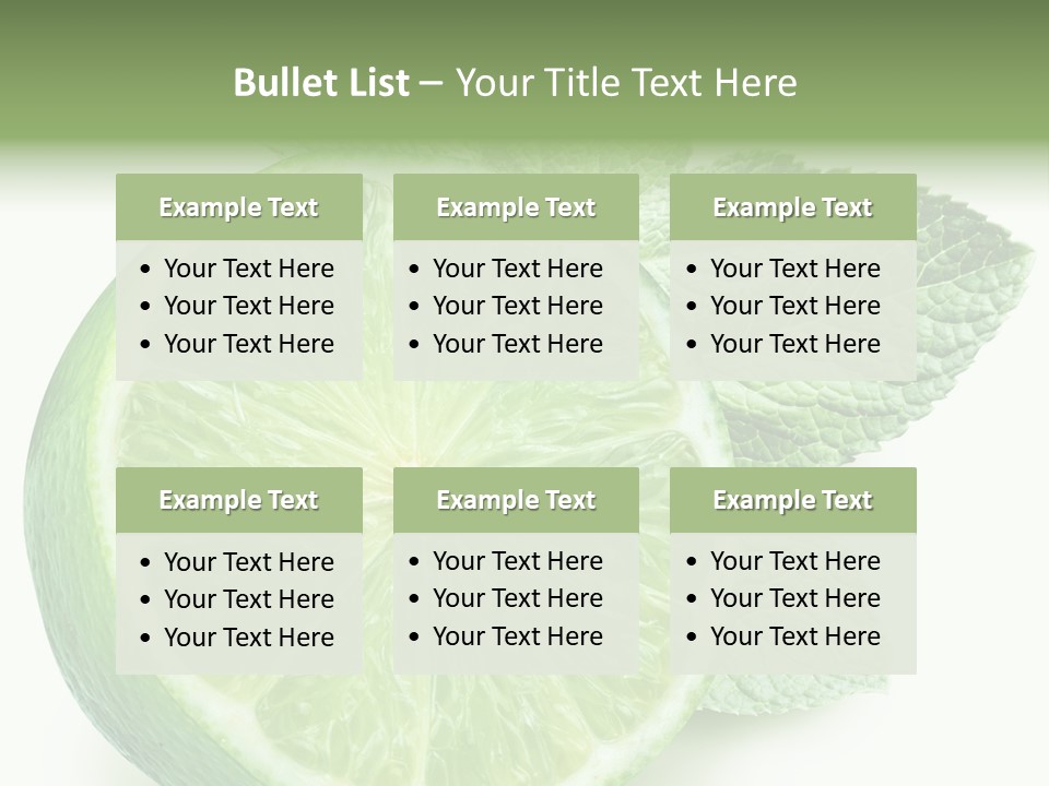 Fresh Tropical Macro PowerPoint Template