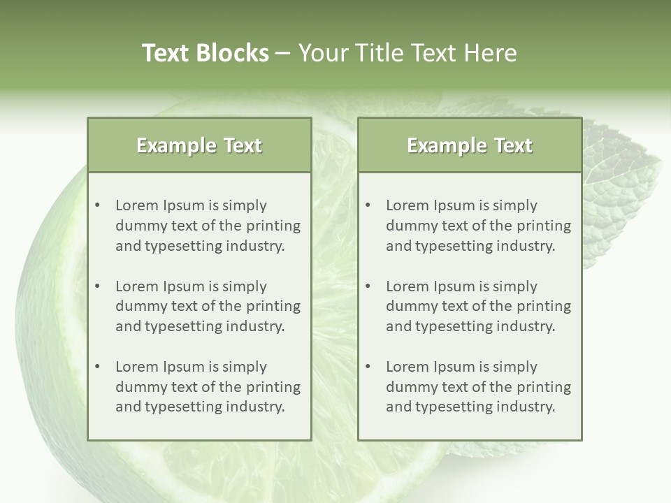 Fresh Tropical Macro PowerPoint Template