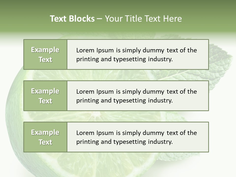 Fresh Tropical Macro PowerPoint Template