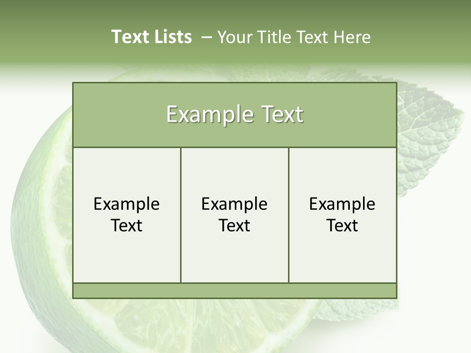 Fresh Tropical Macro PowerPoint Template