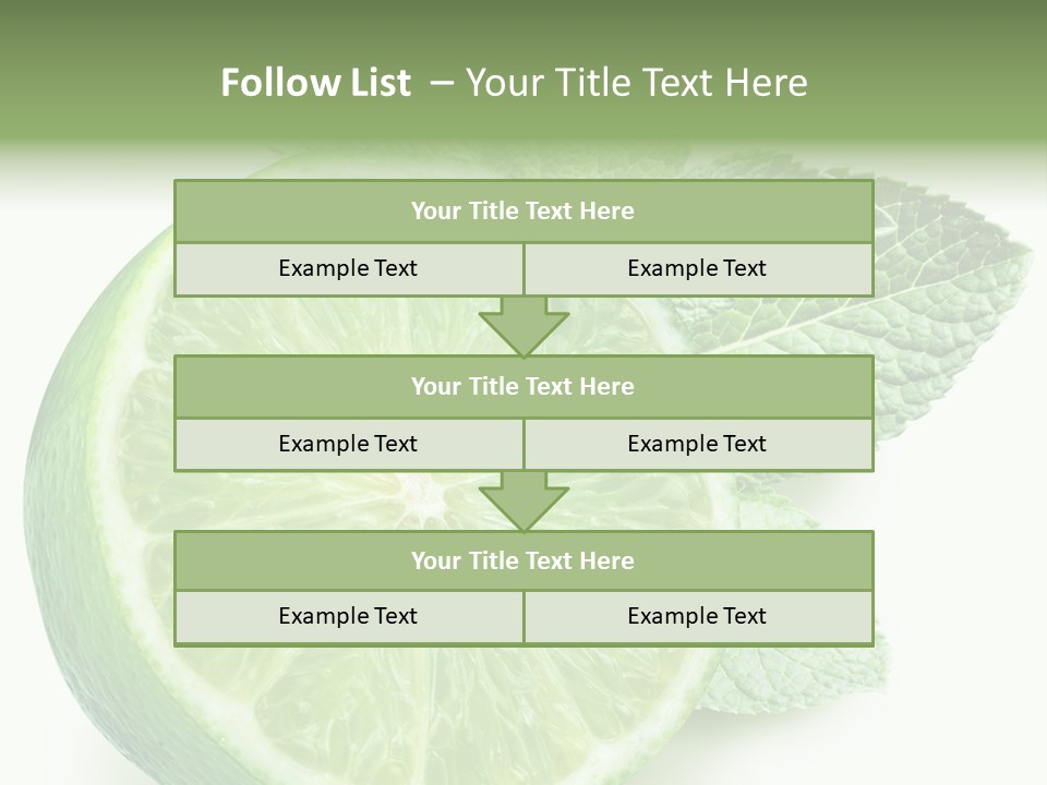 Fresh Tropical Macro PowerPoint Template