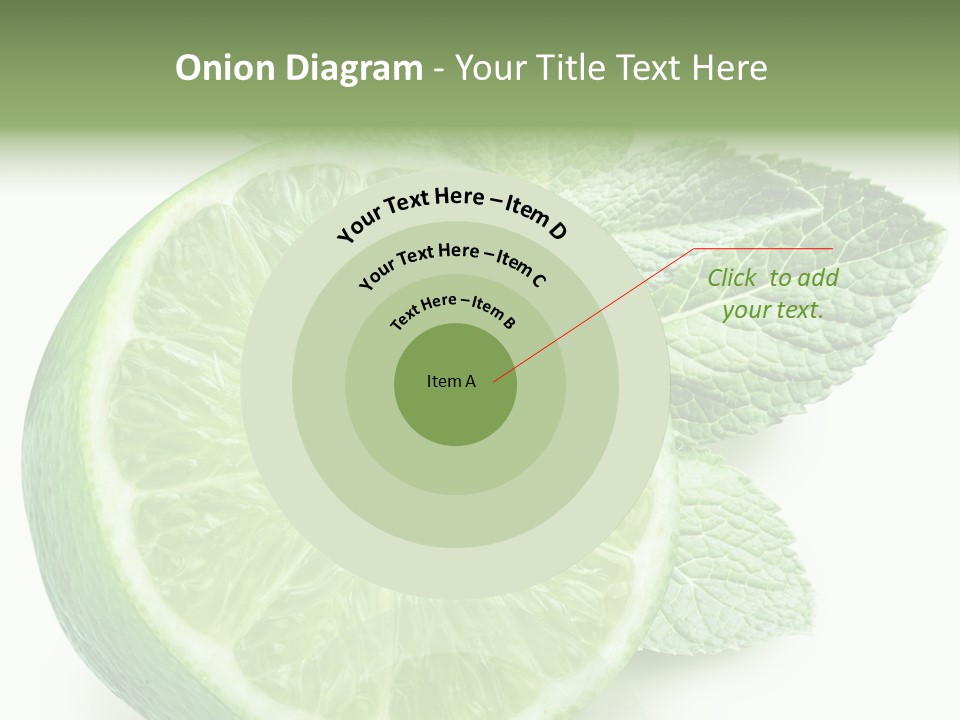 Fresh Tropical Macro PowerPoint Template