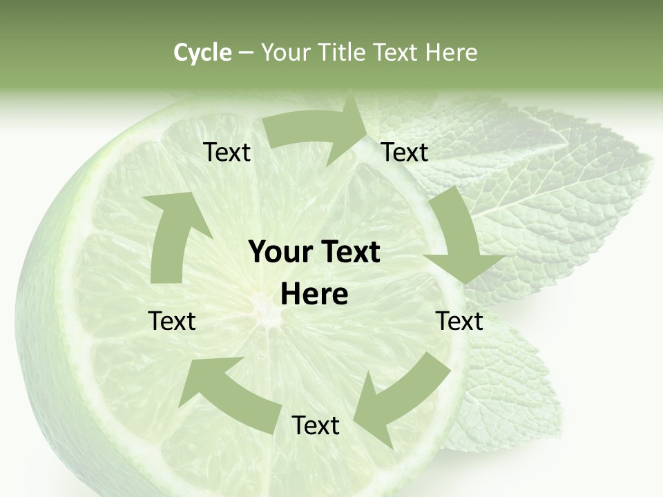 Fresh Tropical Macro PowerPoint Template