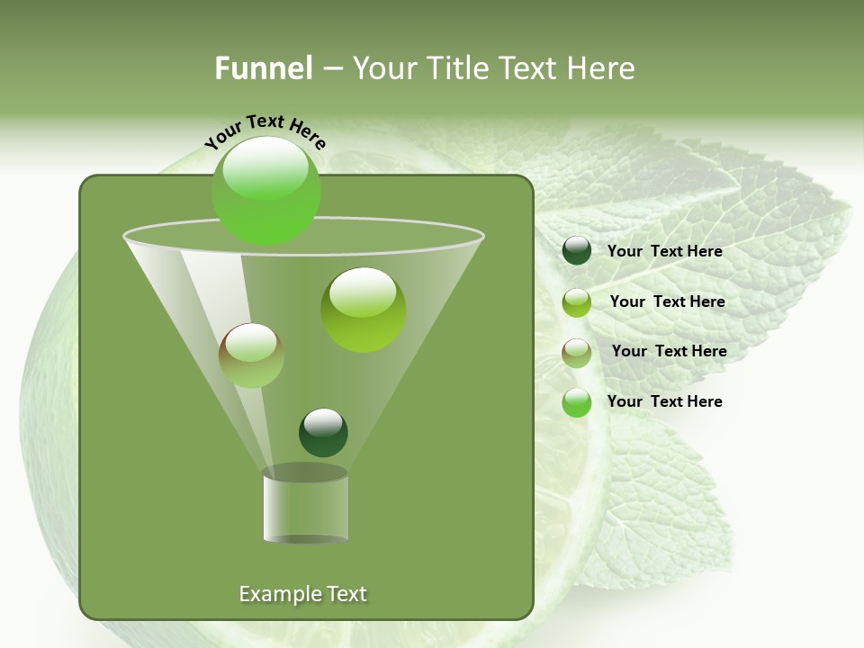 Fresh Tropical Macro PowerPoint Template