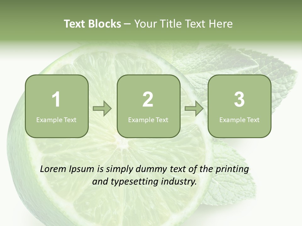 Fresh Tropical Macro PowerPoint Template