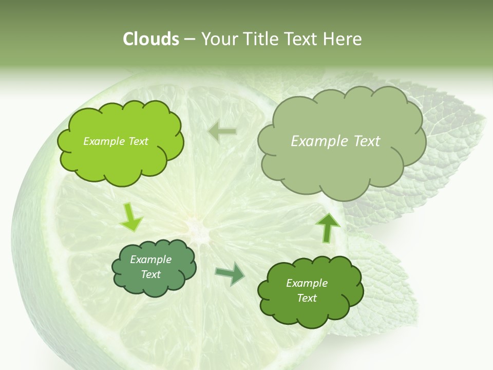 Fresh Tropical Macro PowerPoint Template