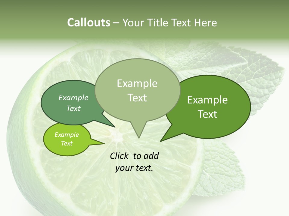 Fresh Tropical Macro PowerPoint Template