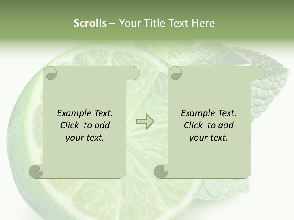 Fresh Tropical Macro PowerPoint Template