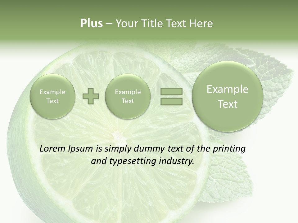 Fresh Tropical Macro PowerPoint Template