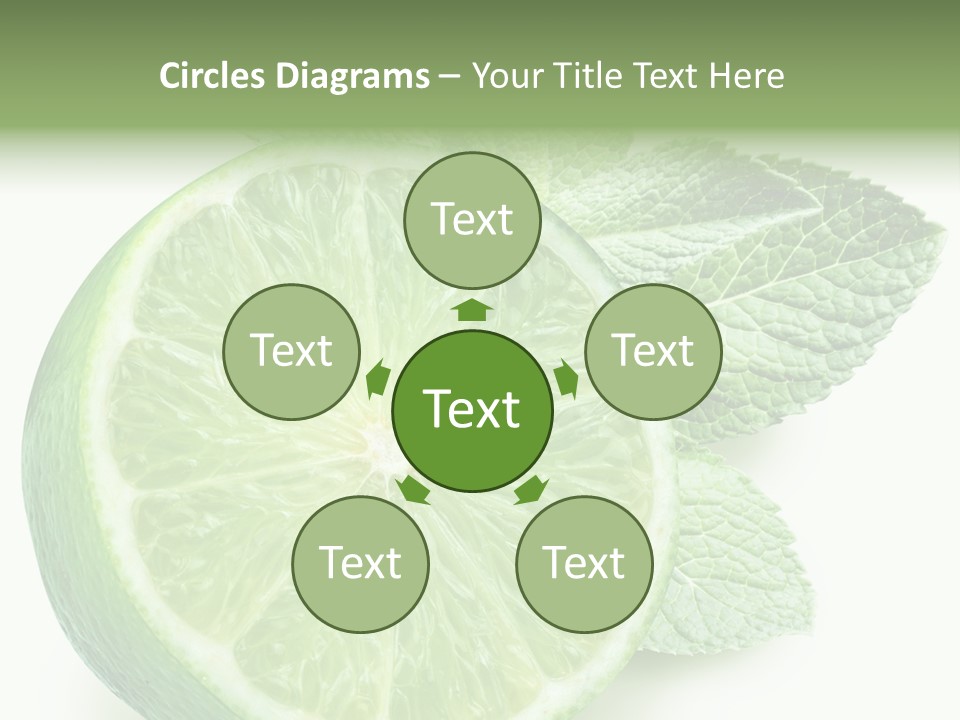 Fresh Tropical Macro PowerPoint Template