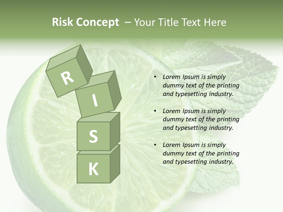 Fresh Tropical Macro PowerPoint Template