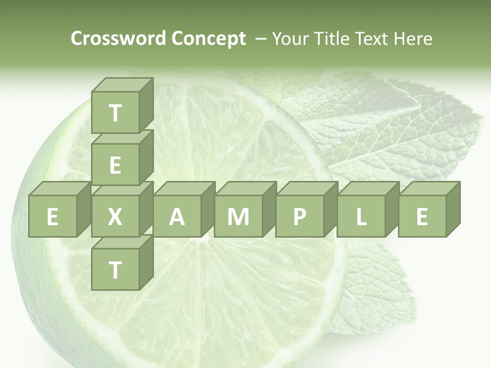 Fresh Tropical Macro PowerPoint Template