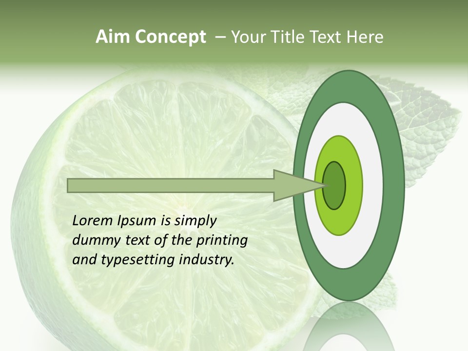 Fresh Tropical Macro PowerPoint Template