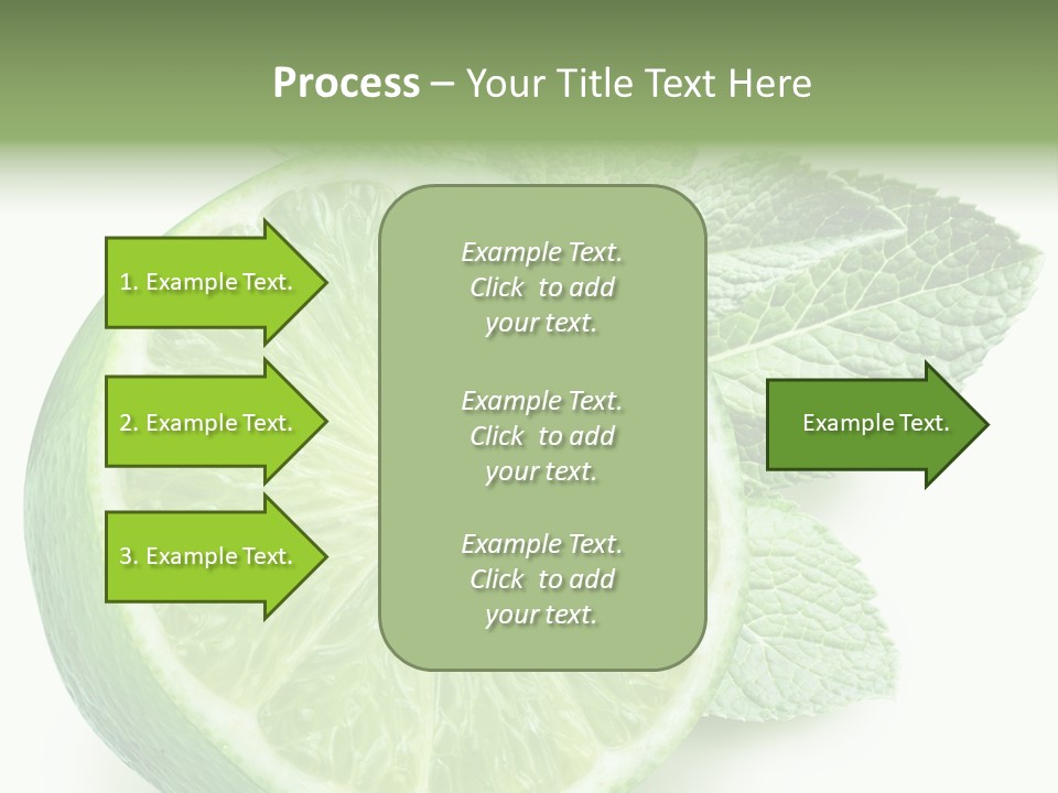 Fresh Tropical Macro PowerPoint Template