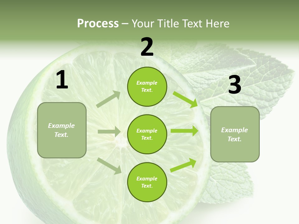 Fresh Tropical Macro PowerPoint Template