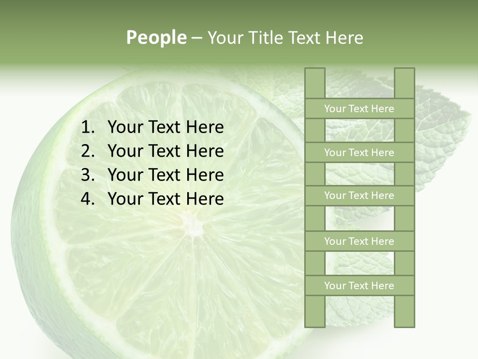 Fresh Tropical Macro PowerPoint Template