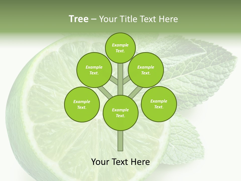 Fresh Tropical Macro PowerPoint Template