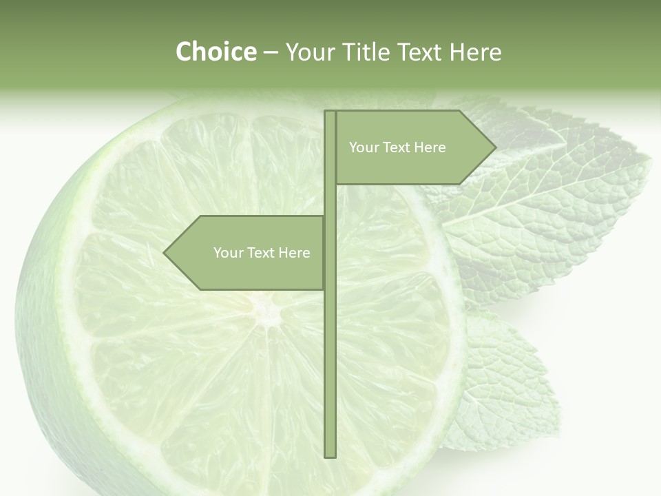 Fresh Tropical Macro PowerPoint Template