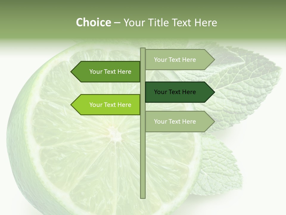 Fresh Tropical Macro PowerPoint Template