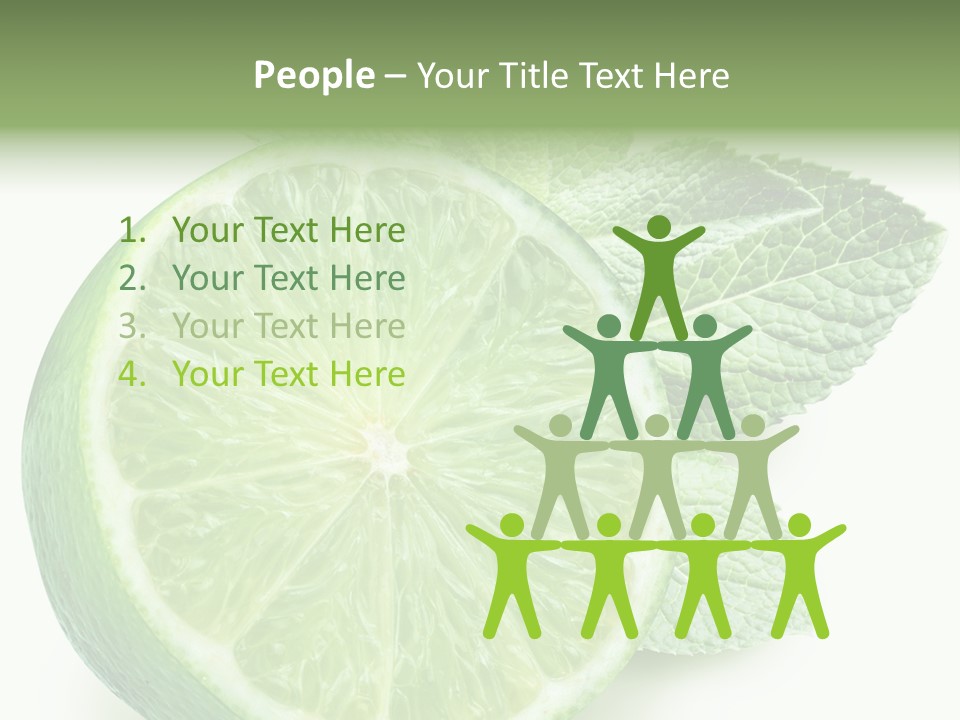 Fresh Tropical Macro PowerPoint Template