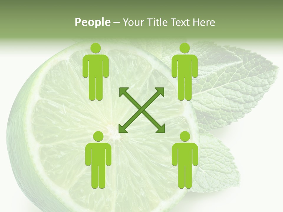 Fresh Tropical Macro PowerPoint Template