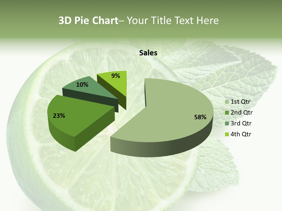Fresh Tropical Macro PowerPoint Template