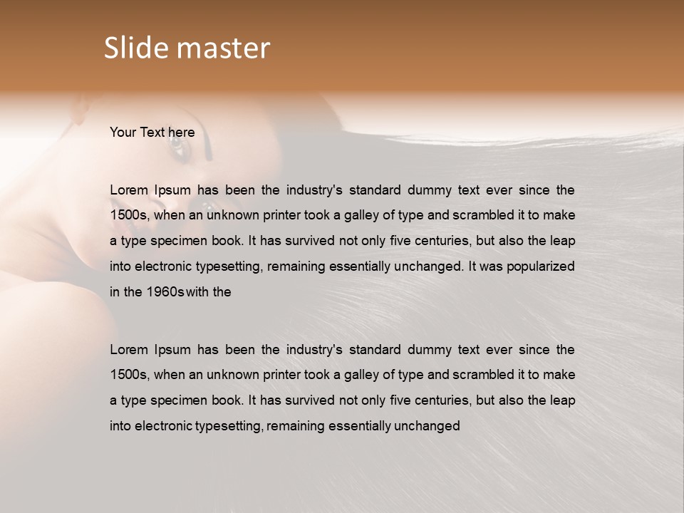 Portrait Fashion Long PowerPoint Template