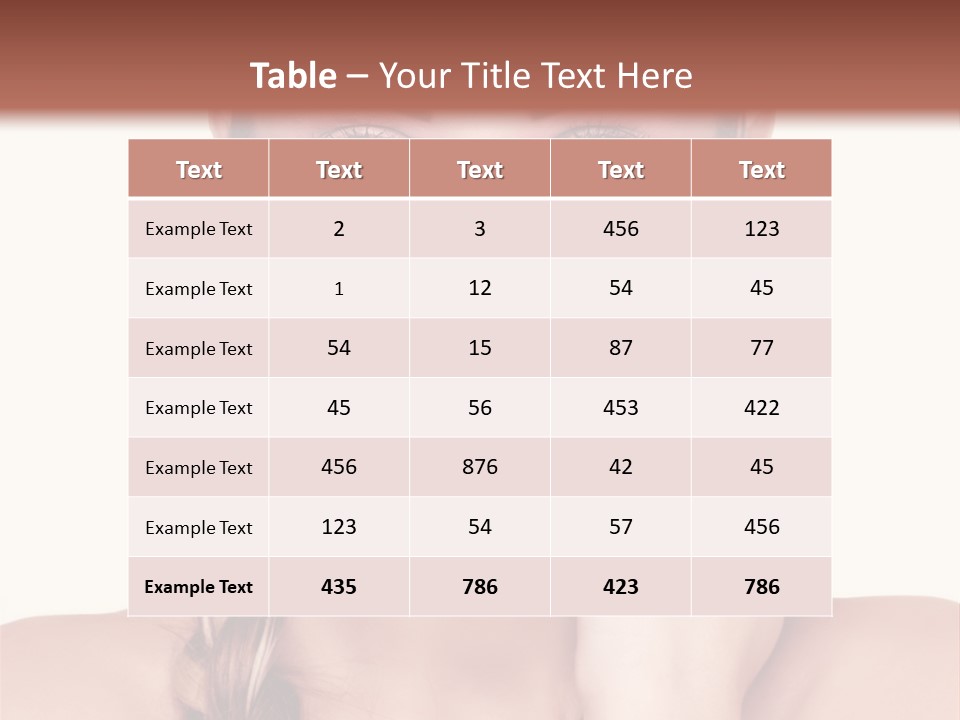 Copy Girl Wellness PowerPoint Template